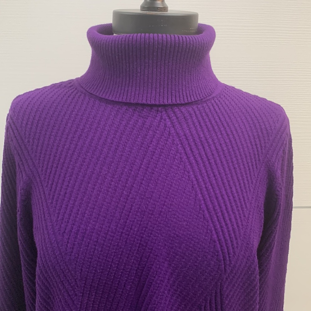 Coldwater Creek Diamond Rib Tunic Sweater size M
